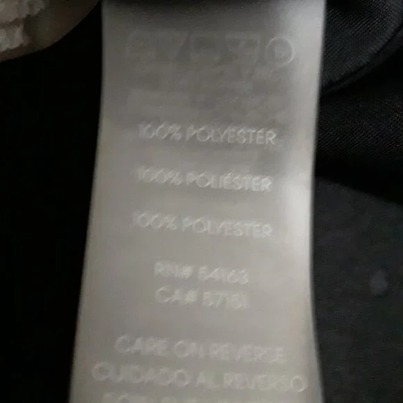 Karl Lagerfeld lovely dark black sleeveless button down top size M - Picture 10 of 10